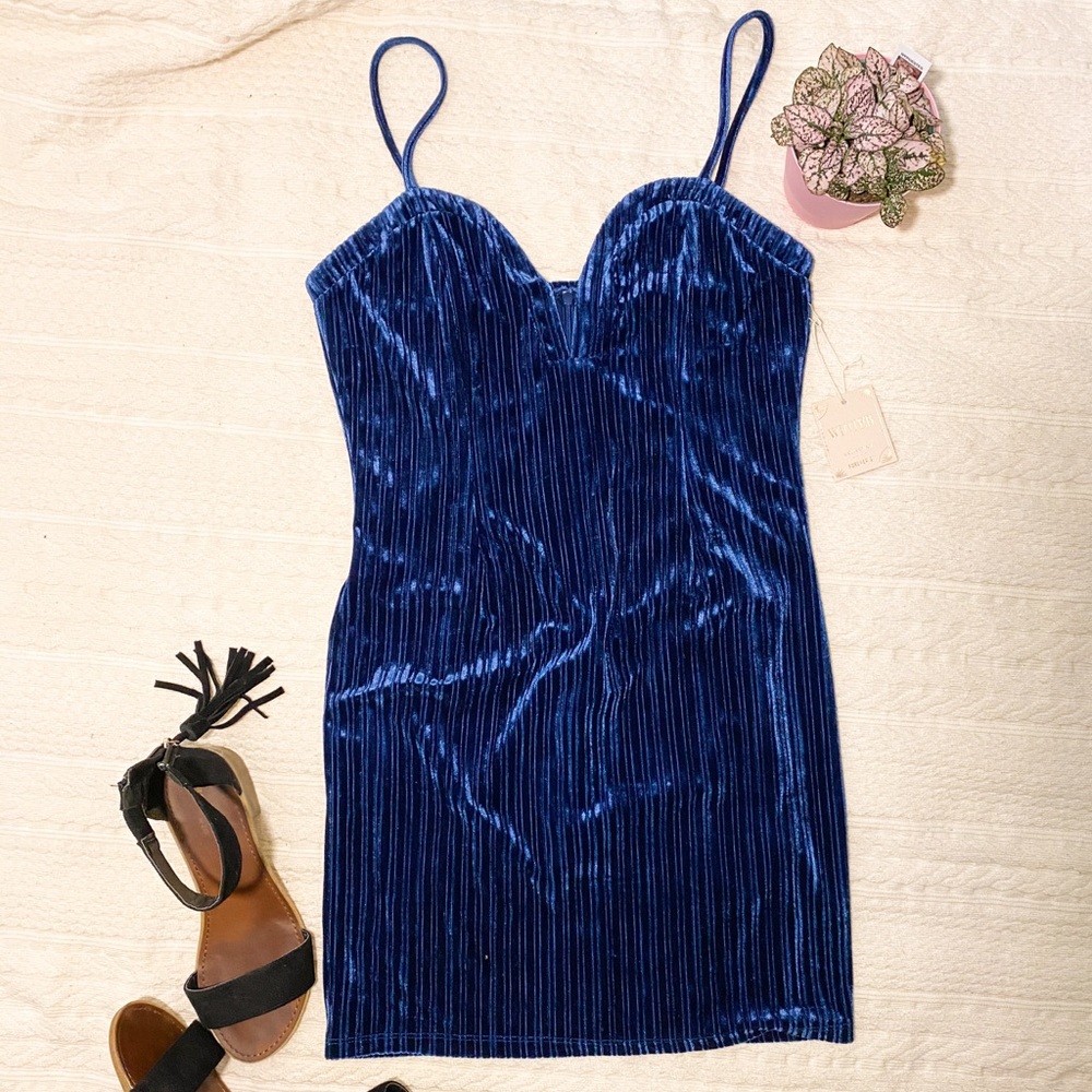 Forever 21 Blue bodycon mini dress